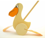 flappy feet pelican push along toddler toy